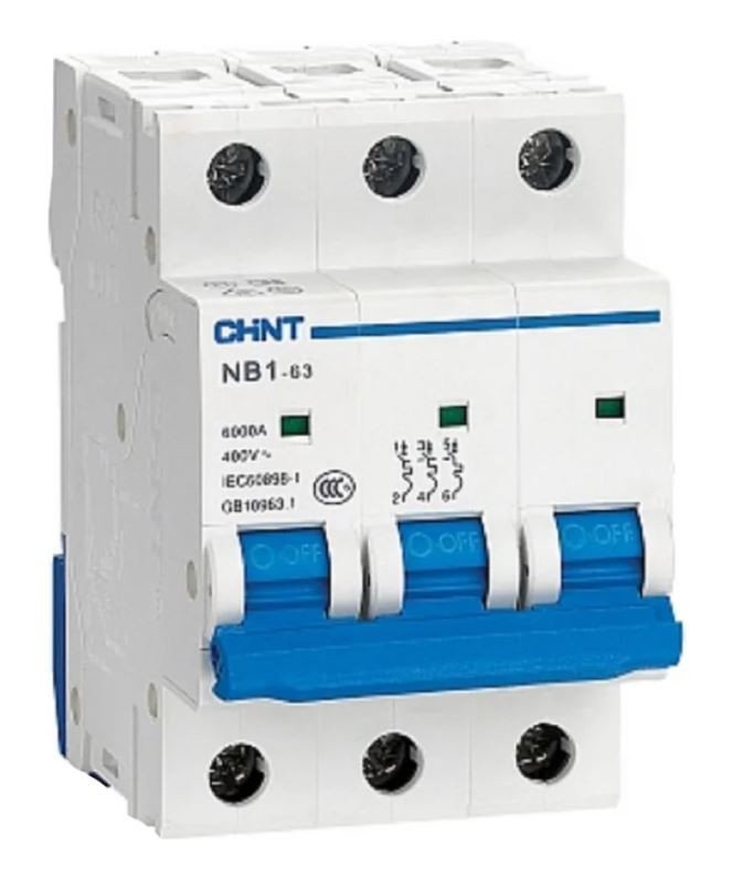 NB1-63H 3P 6А 10кА х-ка C (R) CHINT (179877)