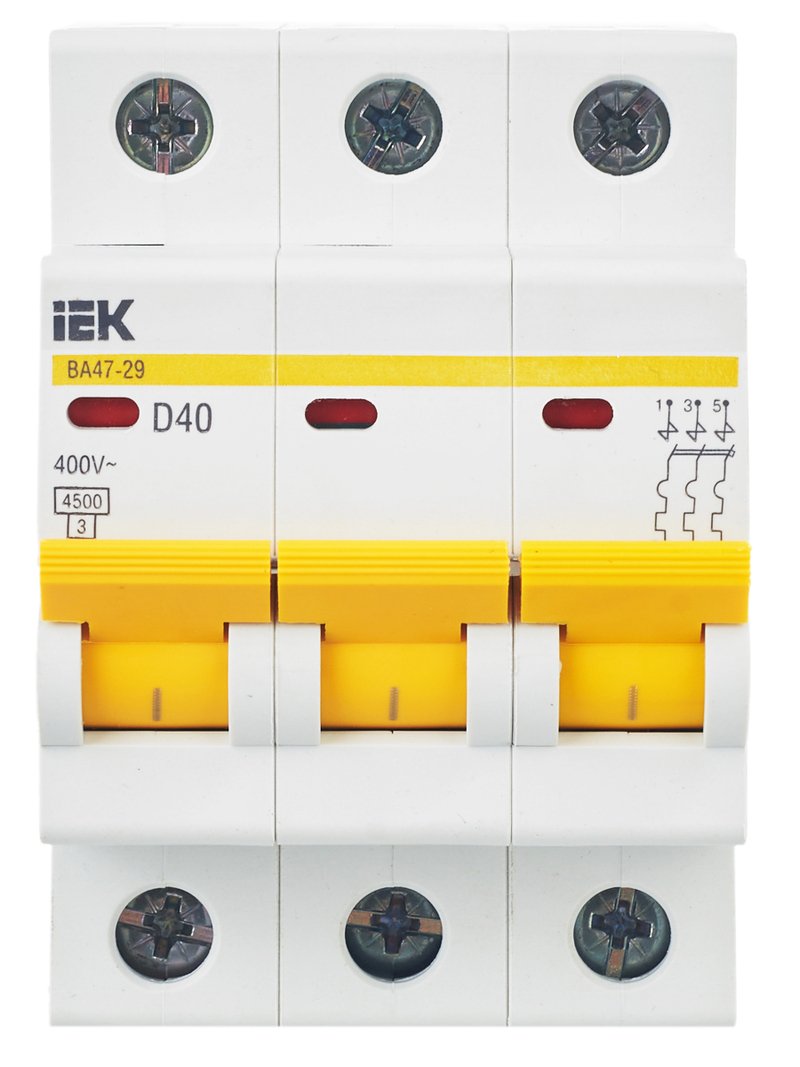 ВА47-29 3P D 40А 4,5кА KARAT (MVA20-3-040-D)