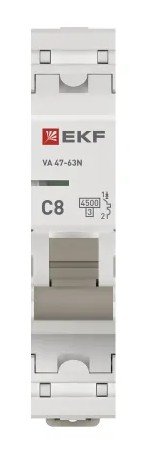 1P 8А (C) 6кА ВА 47-63N PROxima (M634108C)
