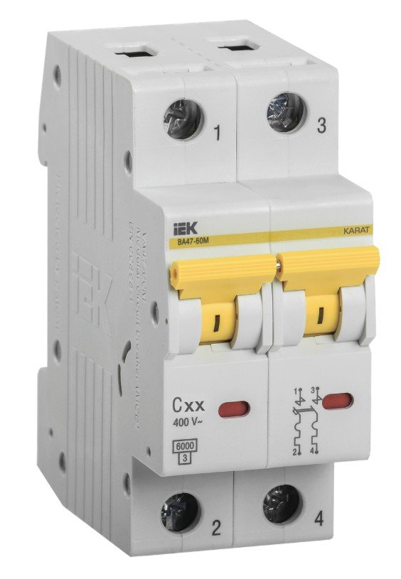 ВА47-60M 2P C 25А 6кА KARAT (MVA31-2-025-C)