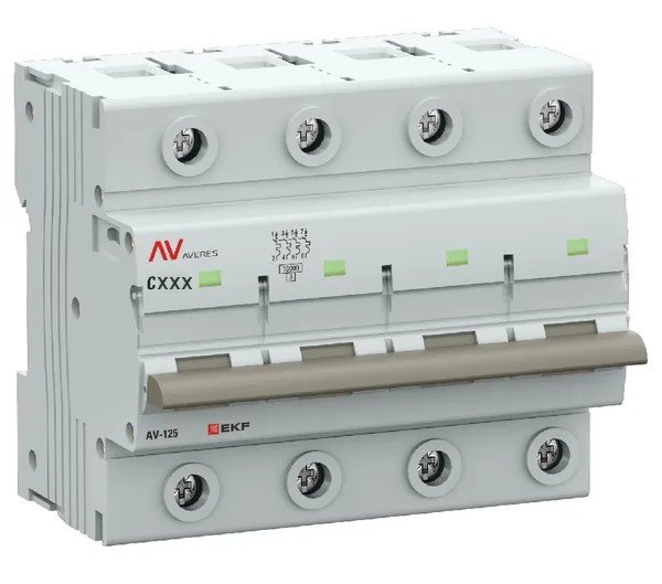 AV-125 4P 125A (C) 10kA AVERES (mcb125-4-125C-av)