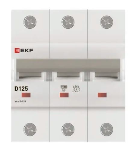 ВА 47-125 3P 125А (D) 15кА PROXIMA (mcb47125-3-125D)