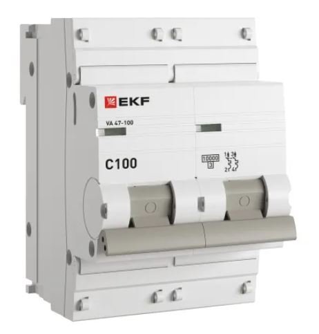ВА 47-100 2P 100А (C) 10kA PROXIMA (mcb47100-2-100C-pro)
