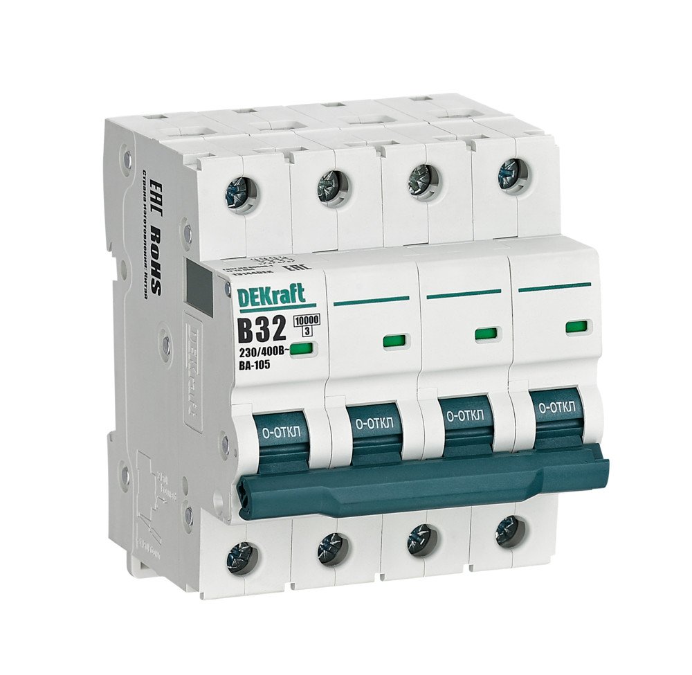 ВА-105 4P 32А B 10кА (13144DEK)