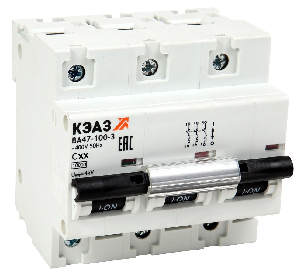 ВА47-100-3C125-УХЛ3 (10кА), КЭАЗ (318175)
