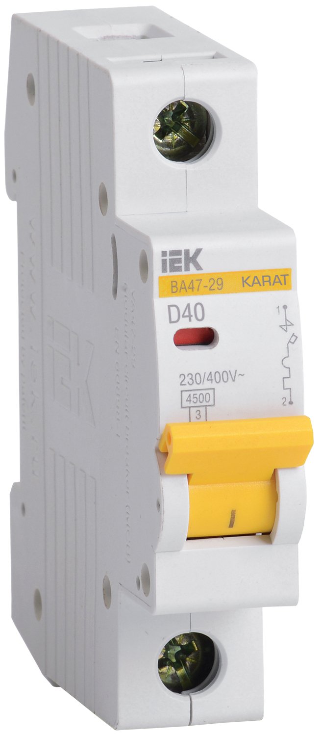 ВА47-29 1P D 40А 4.5кА KARAT (MVA20-1-040-D)