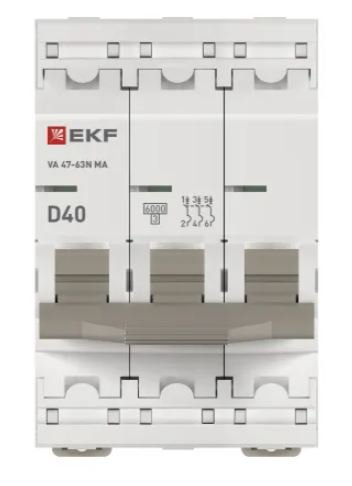 ВА 47-63N MA 3P 40А (D) 6кА PROXIMA (M63MA6340D)