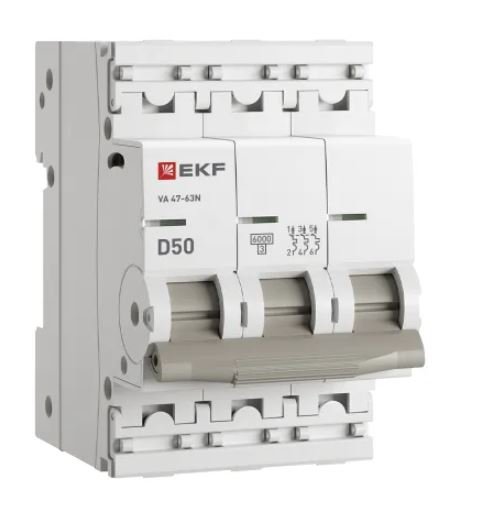 ВА 47-63N 3P 50А (D) 6кА PROXIMA (M636350D)