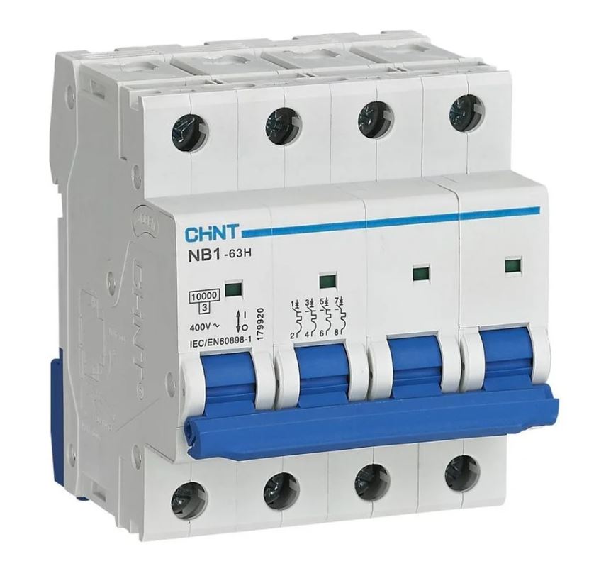NB1-63H 4P 25А 10кА х-ка C (R) CHINT (179913)