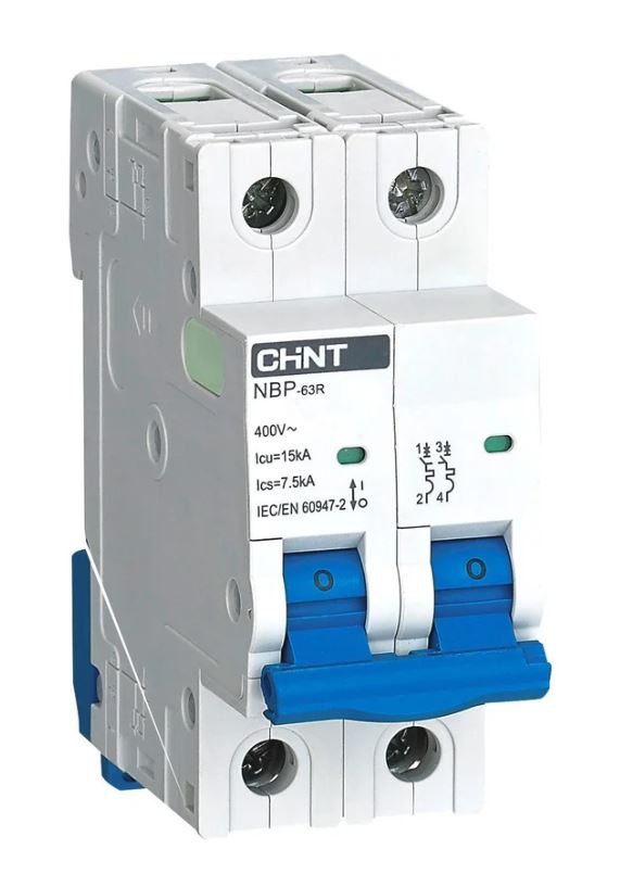 NBP-63R 2P 20А 15кА 8In (R) CHINT (352380)