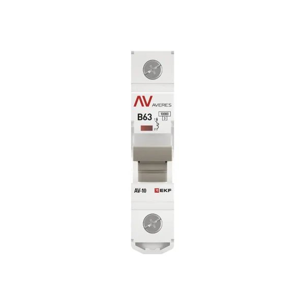 AV-10 1P 63A (B) 10kA AVERES (mcb10-1-63B-av)