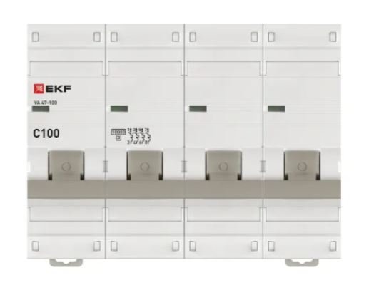ВА 47-100 4P 100А (C) 10kA PROXIMA (mcb47100-4-100C-pro)