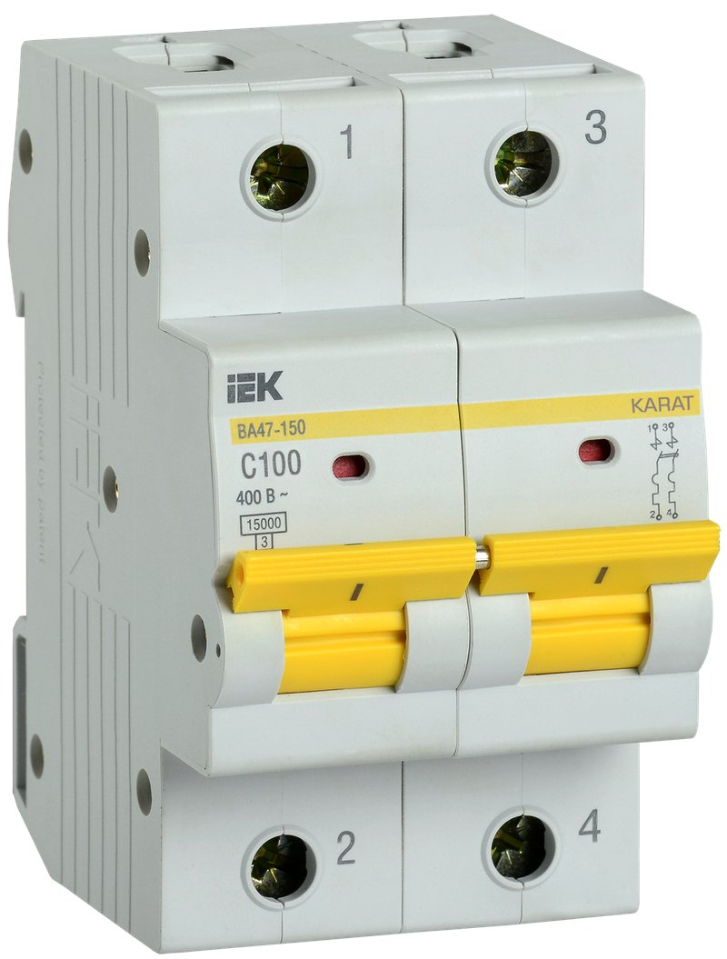 ВА47-150 2P C 100А 15кА KARAT (MVA50-2-100-C)