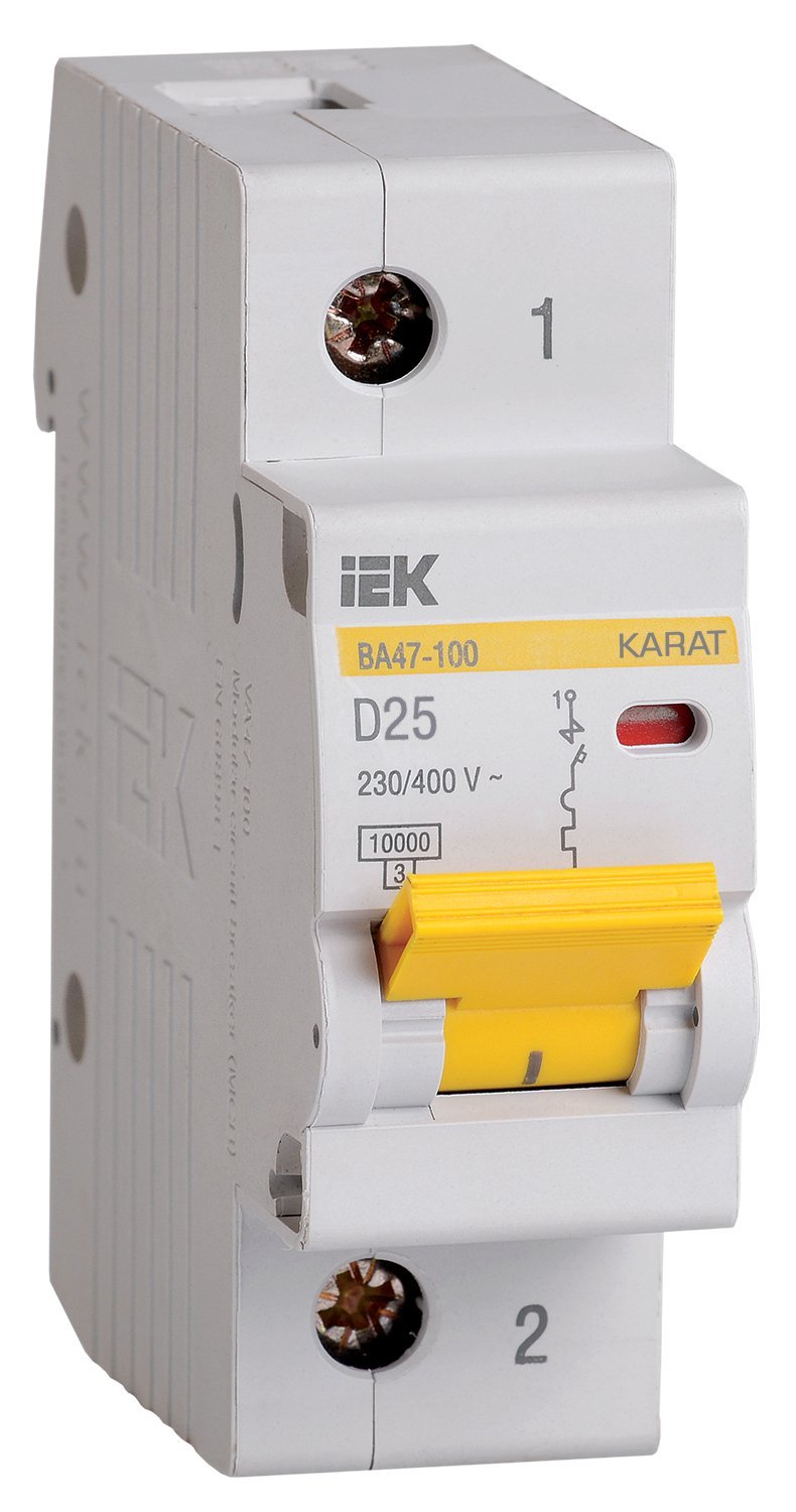ВА47-100 1P D 25А 10кА KARAT (MVA40-1-025-D)