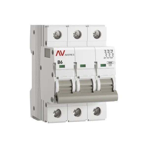 AV-10 3P 6A (B) 10kA AVERES (mcb10-3-06B-av)