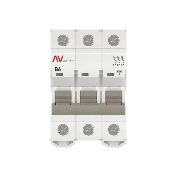 AV-10 3P 6A (B) 10kA AVERES (mcb10-3-06B-av)