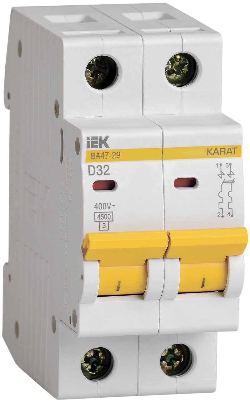 ВА47-29 2P D 32А 4,5кА KARAT (MVA20-2-032-D)