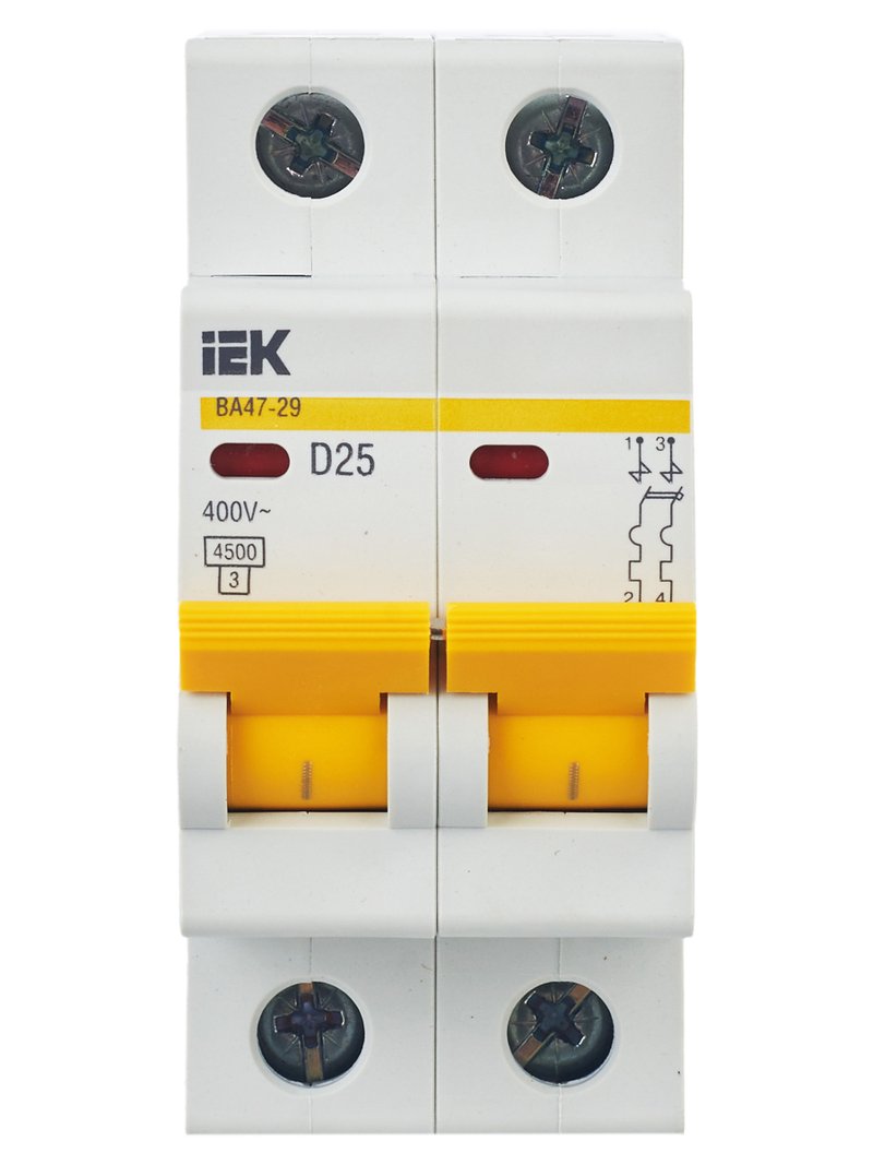 ВА47-29 2P D 25А 4,5кА KARAT (MVA20-2-025-D)