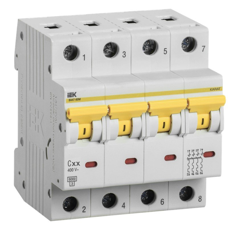ВА47-60M 4P C 32А 6кА KARAT (MVA31-4-032-C)