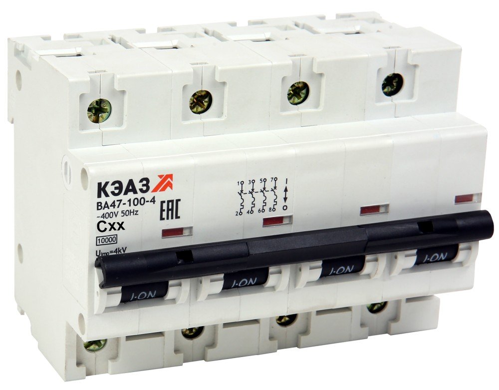ВА47-100-4C80-УХЛ3 (10кА), КЭАЗ (318163)