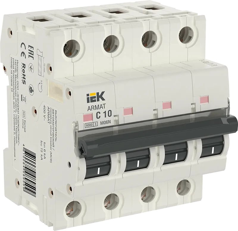 M06N 4P C 10А 6кА ARMAT (AR-M06N-4-C010)