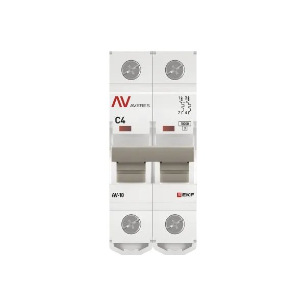 AV-10 2P 6A (C) 10kA AVERES (mcb10-2-06C-av)
