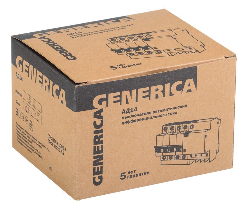 GENERICA АД14 4Р 32А 300мА (MAD15-4-032-C-300)
