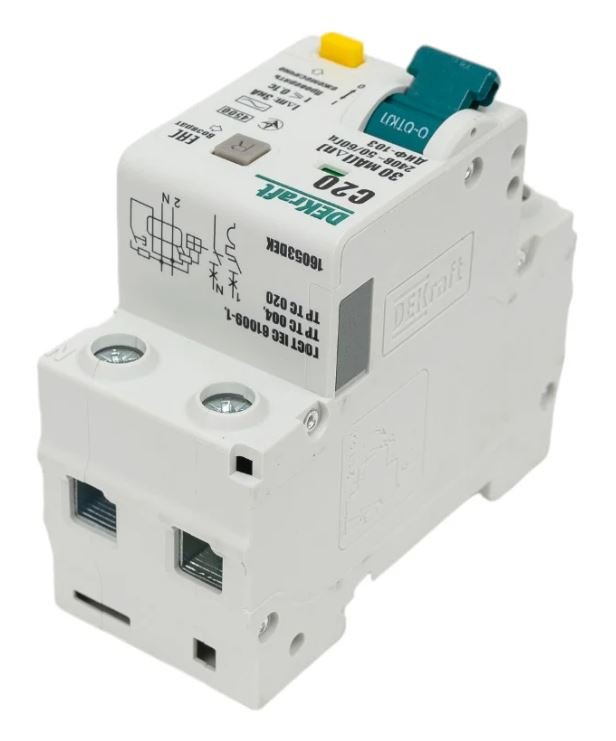 АВДТ 1Р+N 20А 30мА AC C 103 4.5кА (16053DEK)