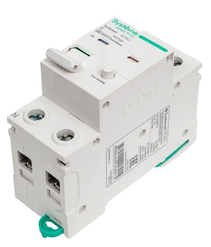 Systeme9 АВДТ 1P+N C 40A 6kA 30мА AC 230В (S9D51640)