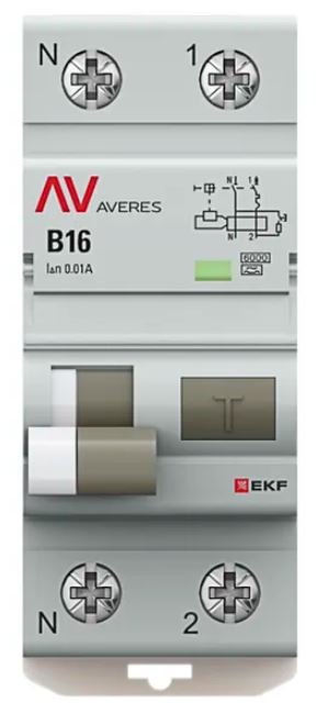 DVA-6 1P+N 16А B 10мА A 6кА AVERES (rcbo6-1pn-16B-10-a-av)