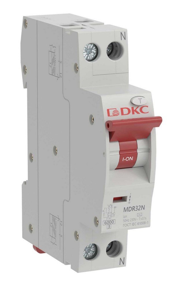 YON max MDR, 1P+N, 30mA, 32A, 6kA, А (MDR32N-1N2C32-A)