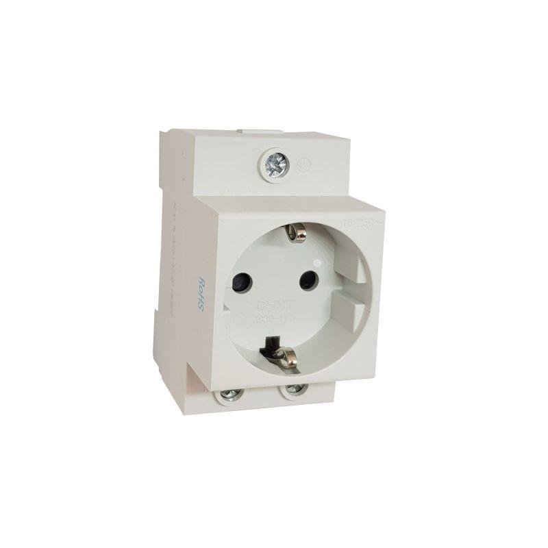 Розетка AC 30-111 с заземл. контактом на DIN-рейку CHINT (775001)