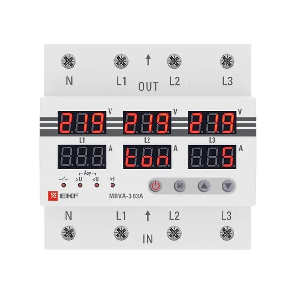 Трехфазное реле MRVA-3 63A (MRVA-3-63A)
