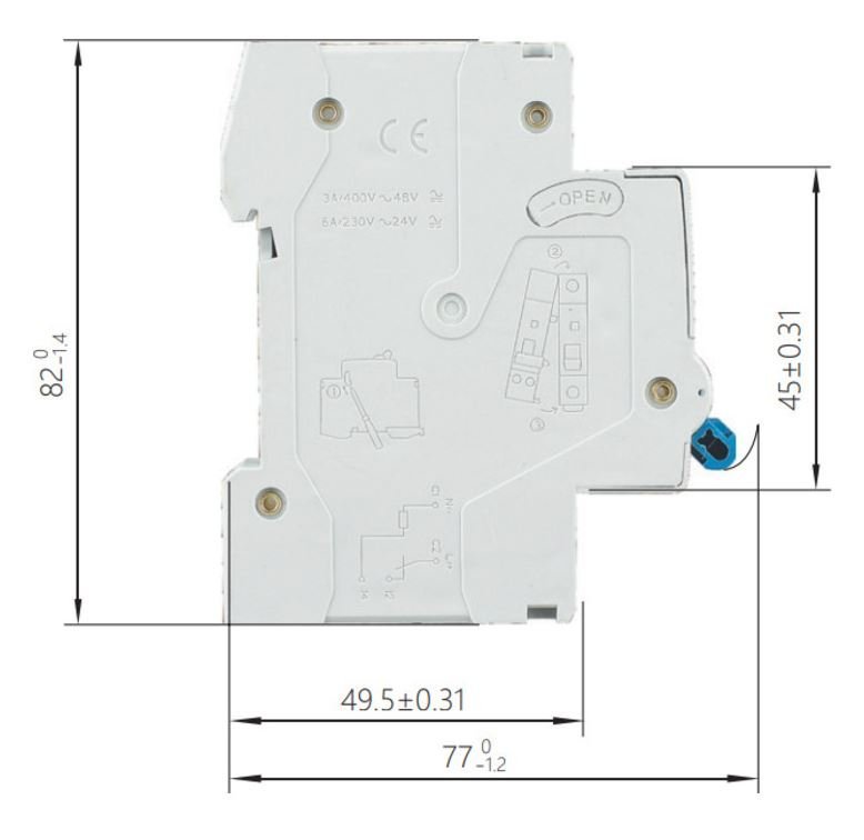 Независимый расцепитель S9 AC/DC 12В для NB1 (R) (184963)