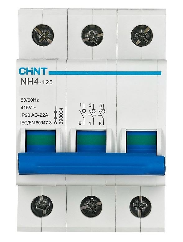 Выключатель нагрузки NH4-125 3P 63А (DB) (R) (398044)