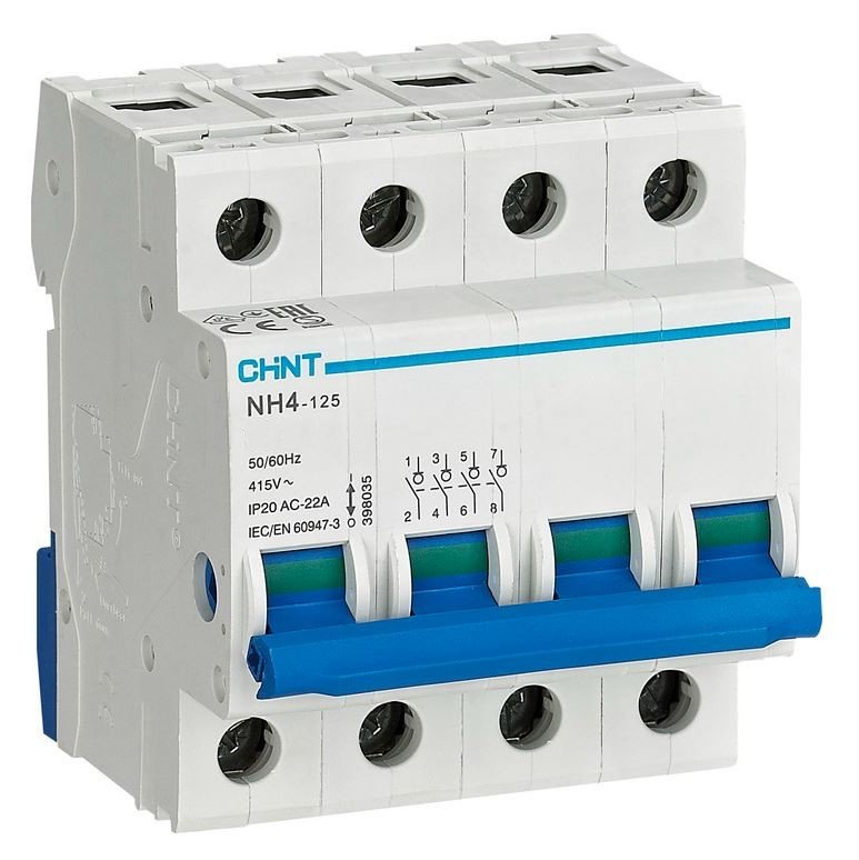 Выключатель нагрузки NH4-125 4P 63А (DB) (R) (398047)