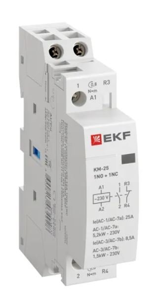 КМ 25А 1NO+1NC 230В АС (1 мод.) PROXIMA (km-1-25-11)