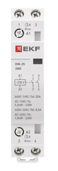 КМ 25А 2NO 230В АС (1 мод.) PROXIMA (km-1-25-20)