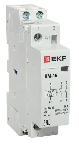 КМ 16А 2NO 230В АС (1 мод.) PROXIMA (km-1-16-20)