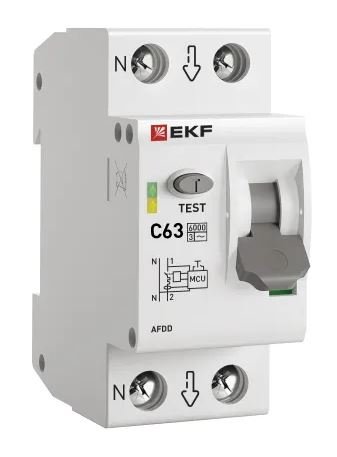 УЗДП 1P+N 63А (C) 6кА PROXIMA (afdd-2-63C-pro)