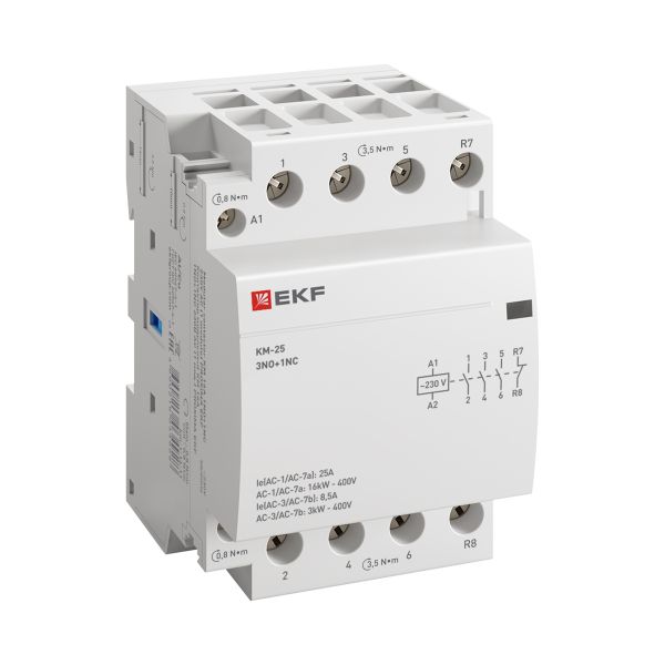 КМ 25А 3NO+1NC 230В АС (3 мод.) PROXIMA (km-3-25-31)