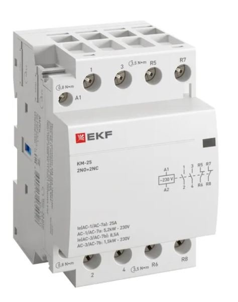 КМ 25А 2NO+2NC 230В АС (3 мод.) PROXIMA (km-3-25-22)