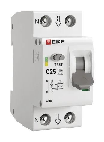 УЗДП 1P+N 25А (C) 6кА PROXIMA (afdd-2-25C-pro)