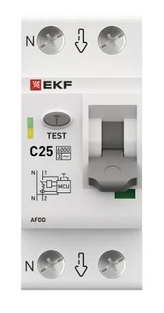 УЗДП 1P+N 25А (C) 6кА PROXIMA (afdd-2-25C-pro)