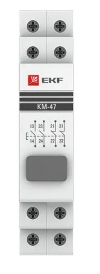 Кнопка модульная КМ-47 (серая) PROxima (mdb-47-grey-pro)