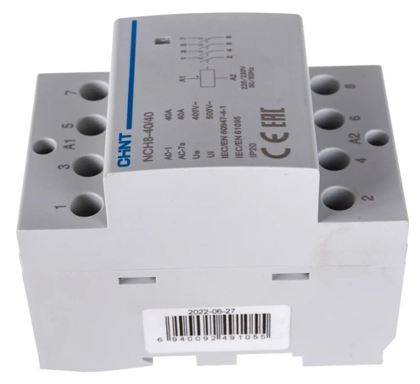 Контактор модульный NCH8-40/40 40А 4НО AC 220/230В 50Гц (R) CHINT (256099)