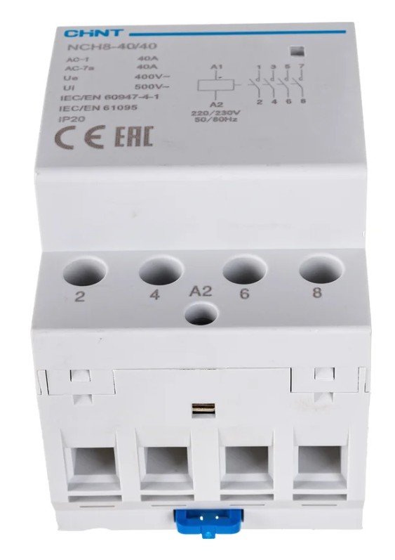 Контактор модульный NCH8-40/40 40А 4НО AC 220/230В 50Гц (R) CHINT (256099)