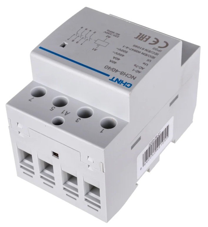Контактор модульный NCH8-40/40 40А 4НО AC 220/230В 50Гц (R) CHINT (256099)