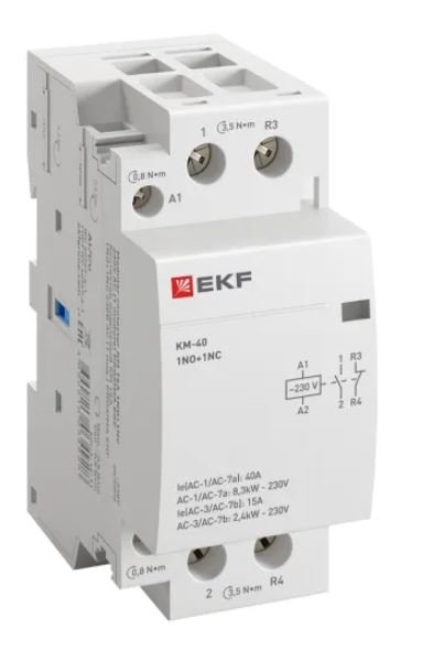КМ 40А 1NO+1NC 230В АС (2 мод.) PROXIMA (km-2-40-11)