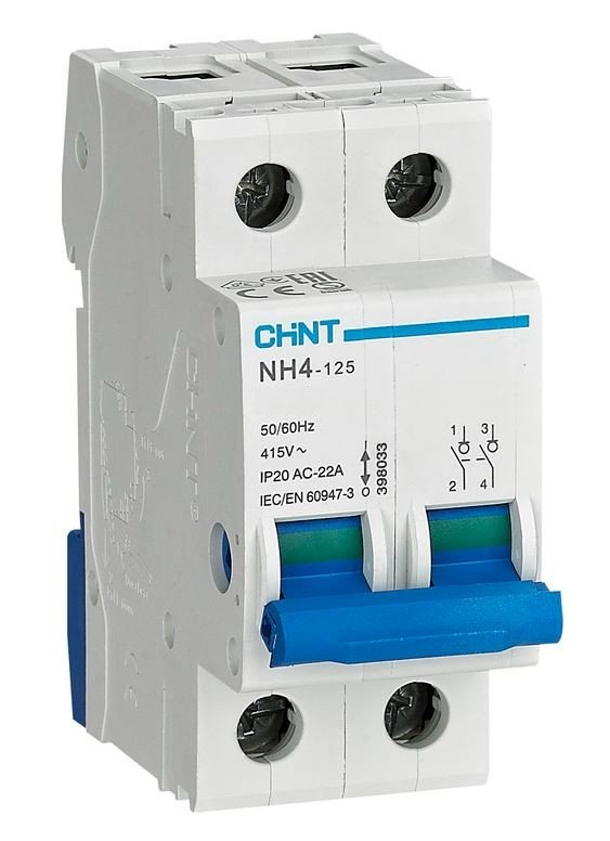 Выключатель нагрузки NH4-125 2P 32А (DB) (R) (398040)
